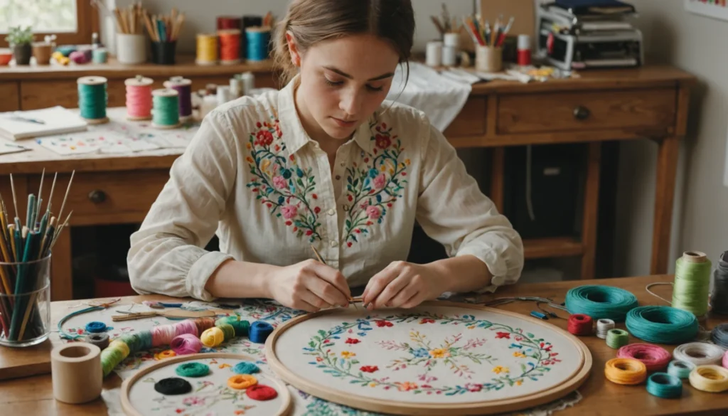cap broderie