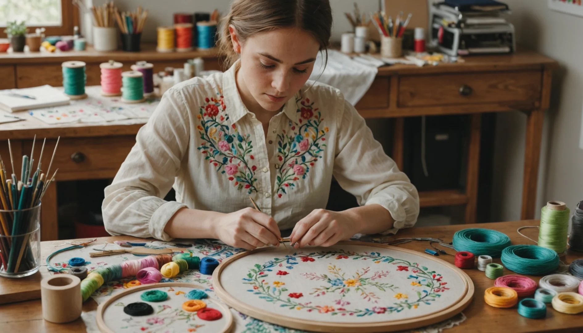 cap broderie