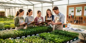 travailler dans une pépinière