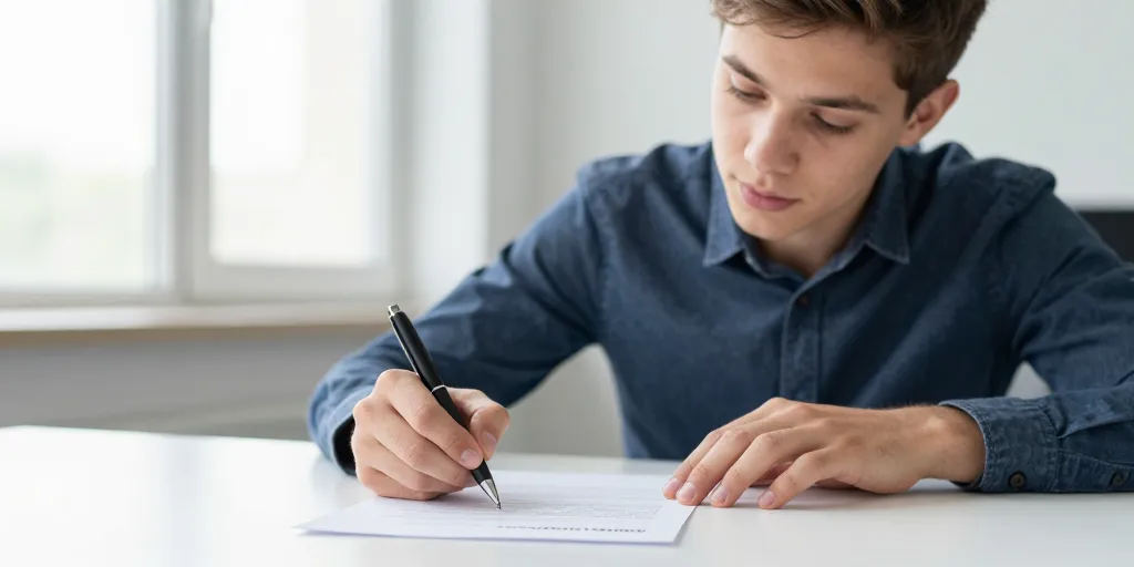 récapitulatif de votre candidature signé