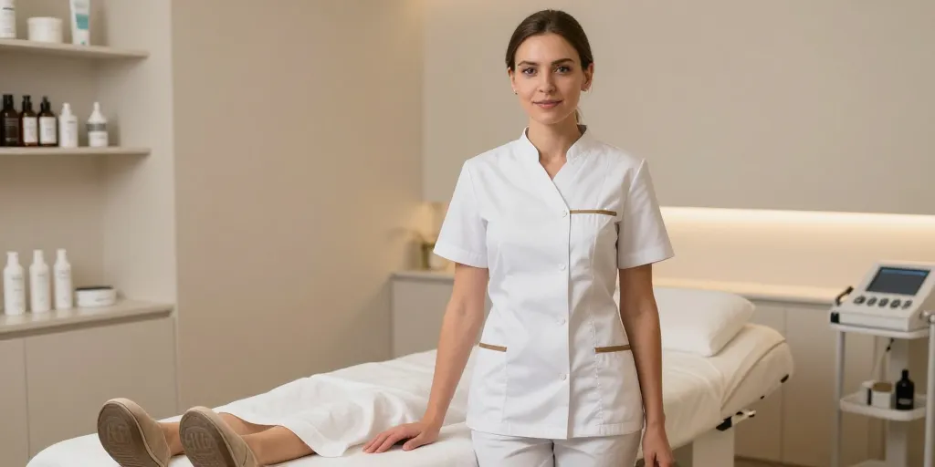 tenue professionnelle esthéticienne